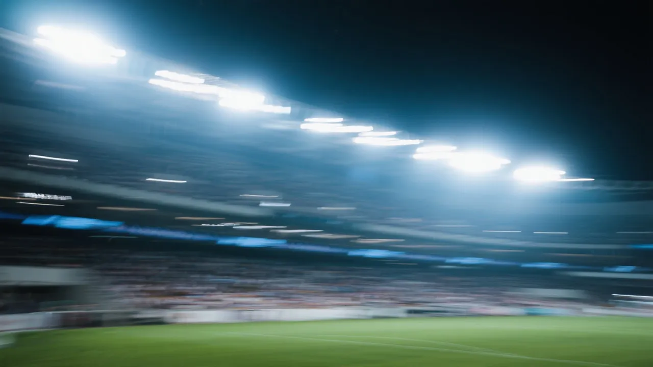 现代体育场景与速度光轨